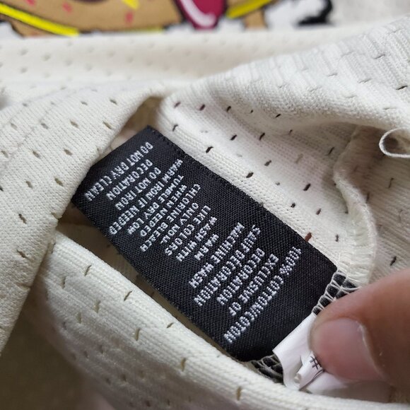 Wedding Cake‎ Men Shirt Large Beige Jersey Streetwear Logo Wake Bake READ - Picture 2 of 10